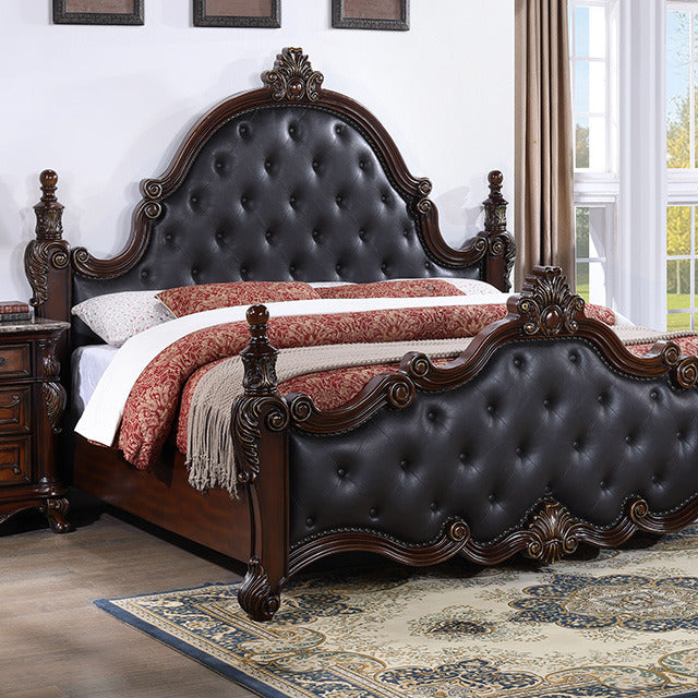 Cremona Bed, Dark Cherry
