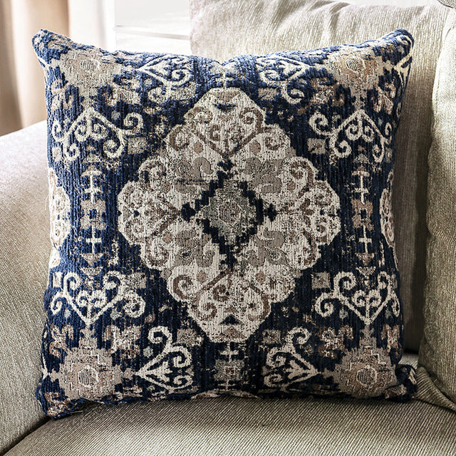 Belsize Loveseat, Beige/Navy - view 6