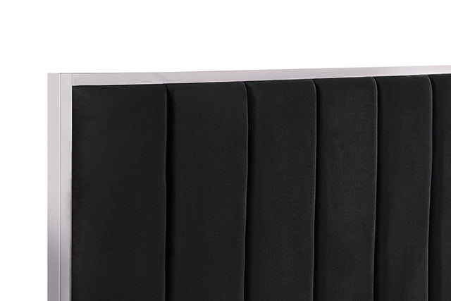 Nespoli Bed, Black/Chrome - view 6