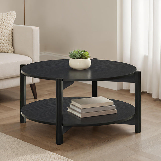 Hyde Round Coffee Table, Black - view 4