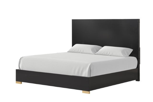 Goldsberg Bed, Black, Black/Gold