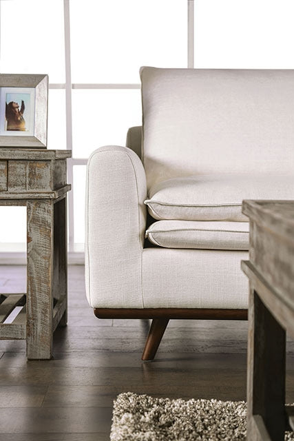 Monthey Sofa, Dark Brown/Linen White - view 4