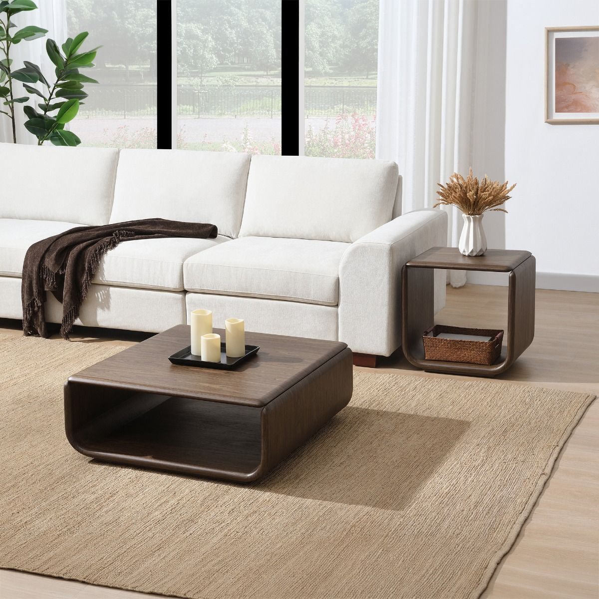 Lanza End Table w/Drawer – view 2