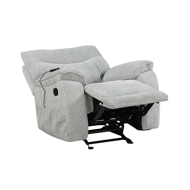 Chablis Glider Recliner W/heat &amp; Massage-Mist Gray
