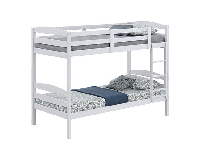 Finsbury Twin Twin Bunk Bed, White