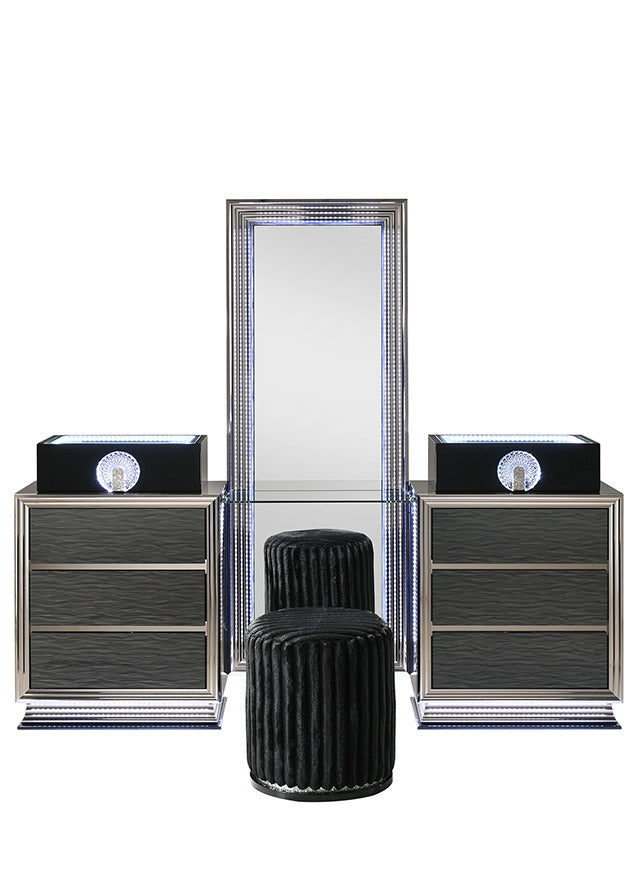 Noire Vanity Set W/ Stool - view 2