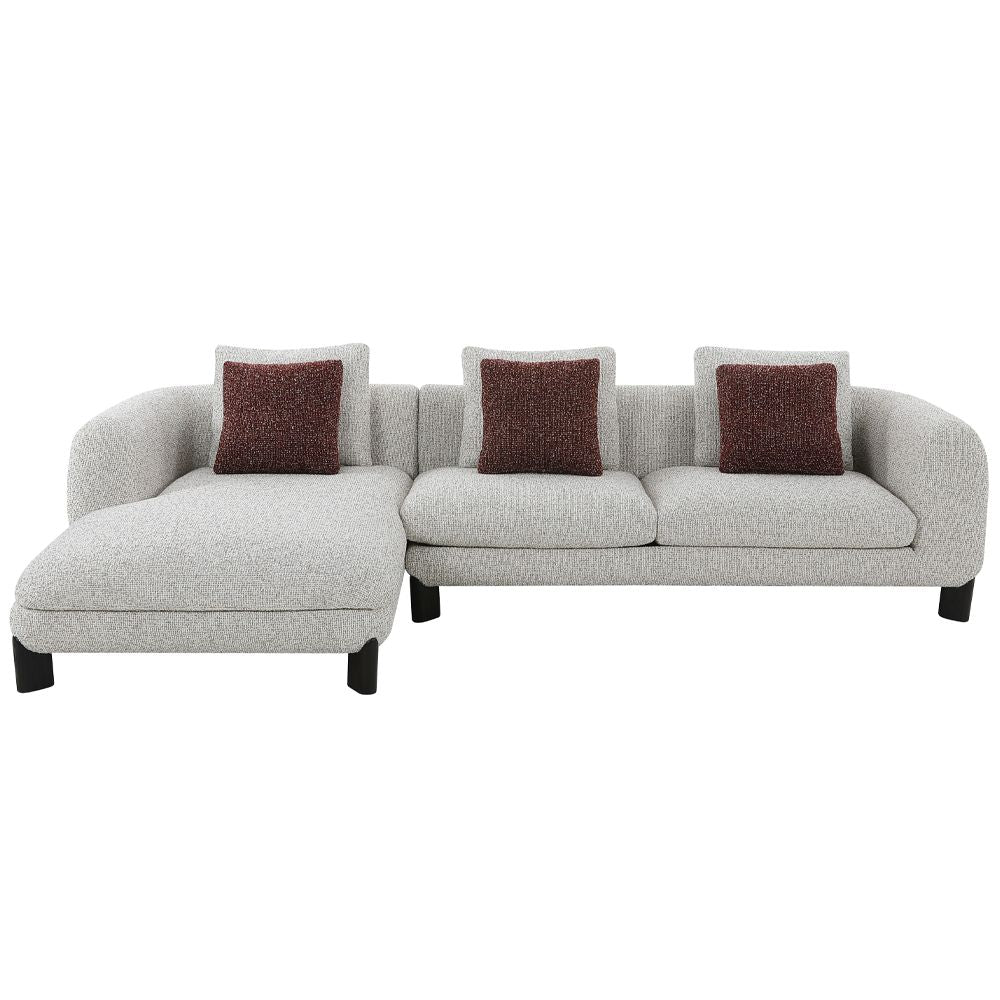 Mardi Sectional Sofa with 6 Pillows