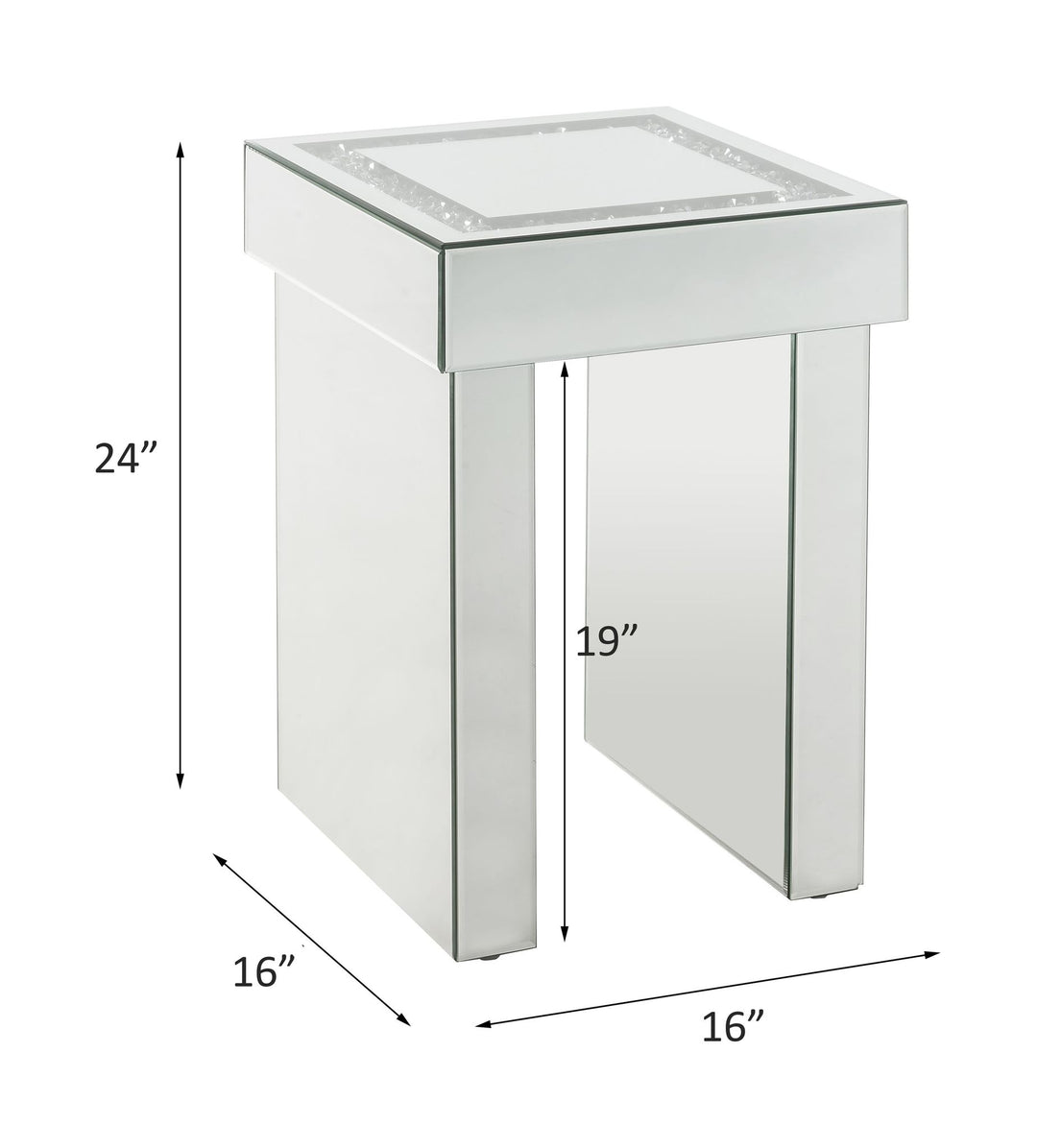 Noralie End Table – line drawing