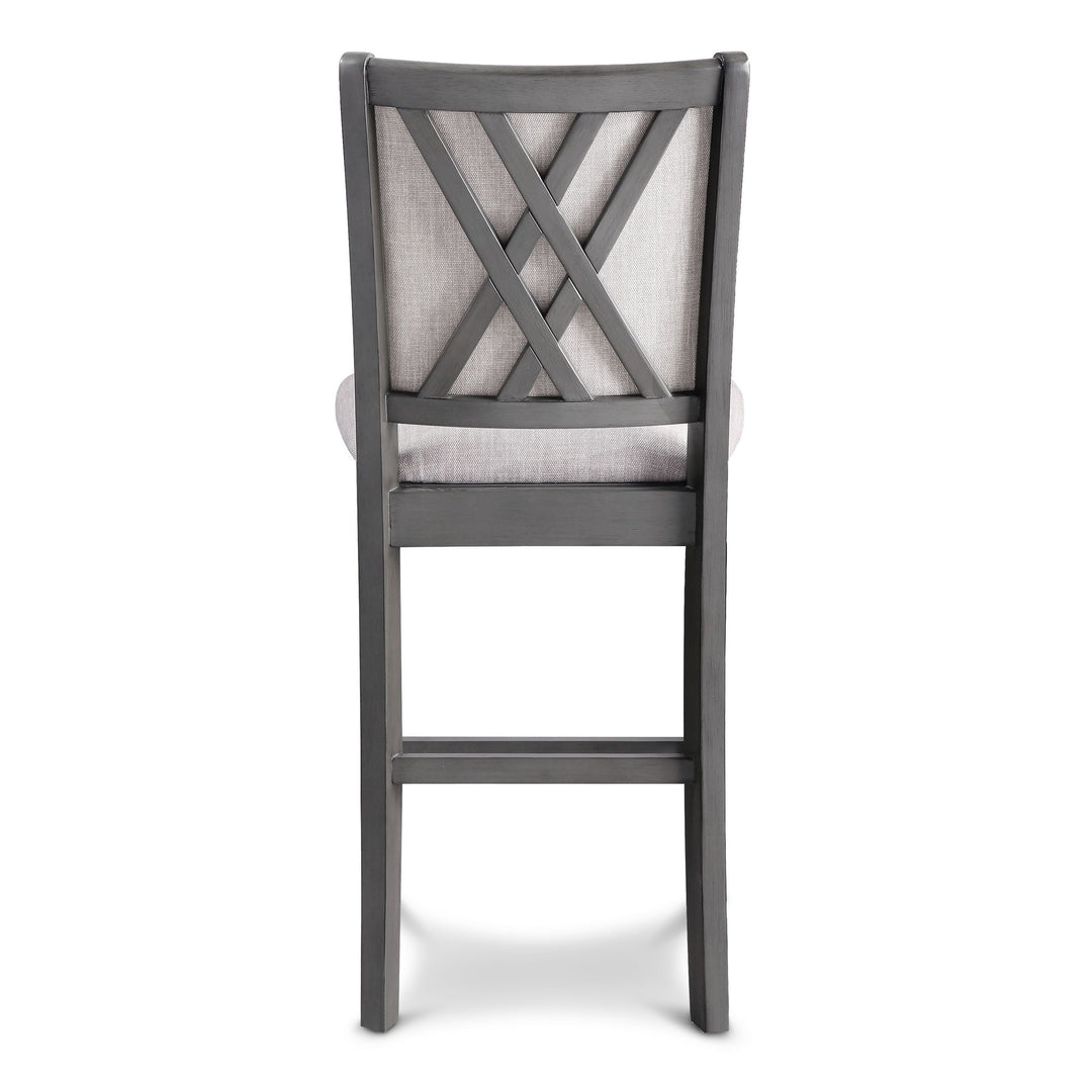 Amy Counter Chair (2/ctn)-Gray