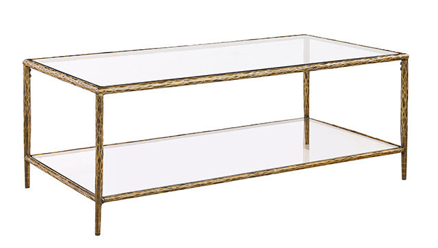 Helma Coffee Table, Matte Gold