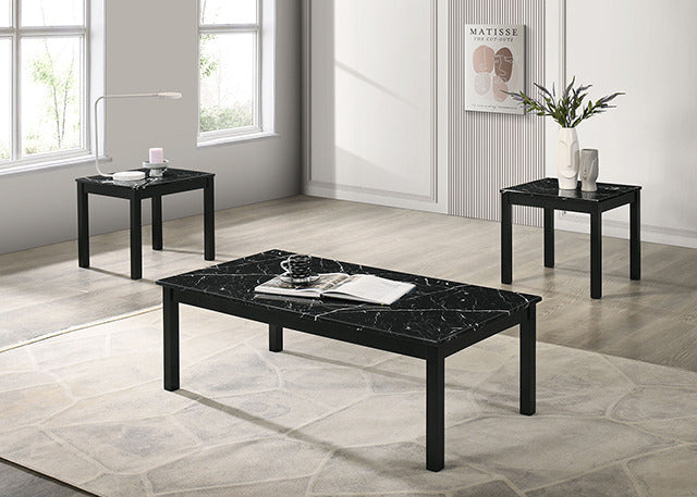 Findlay 3 Pc. Table Set, Black - view 3