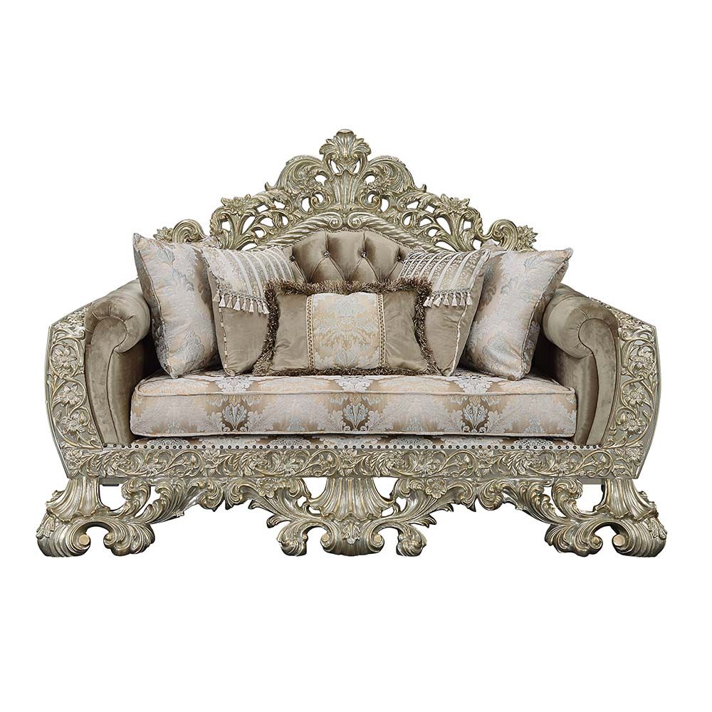 Sorina Loveseat with 5 Pillows