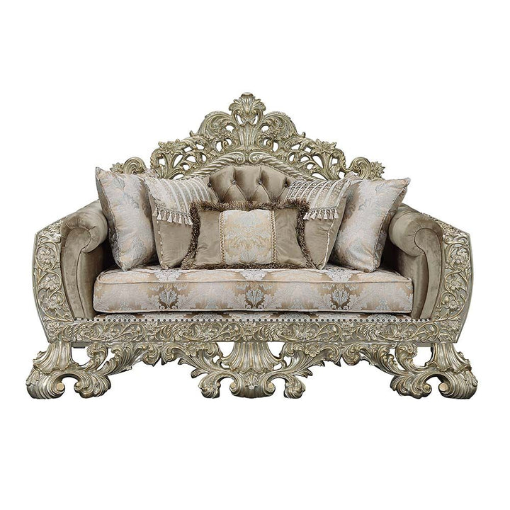 Sorina Loveseat with 5 Pillows