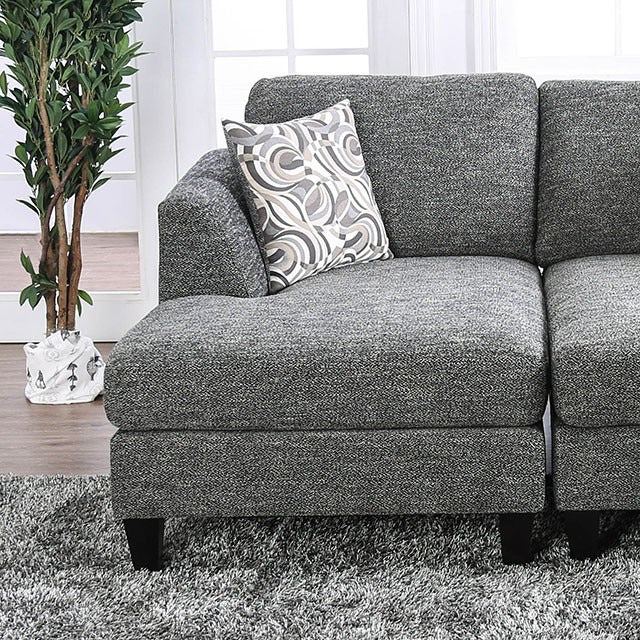 Lowry Left Chaise, Gray
