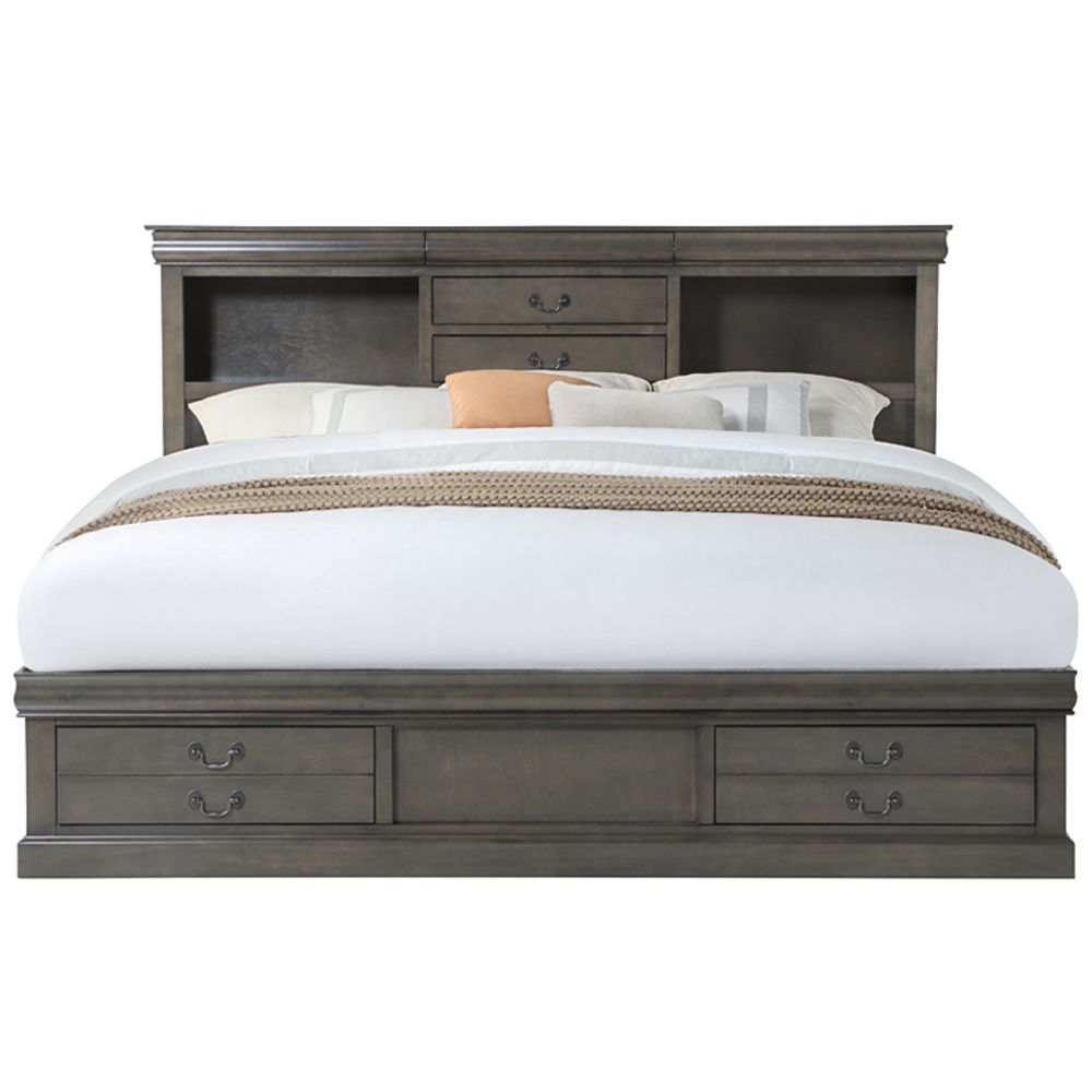 Louis Philippe III Queen Bed with Storage