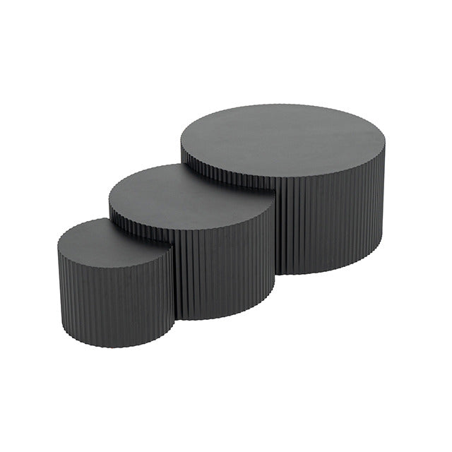 Narella 3 Pc. Coffee Table Set, Black - view 10
