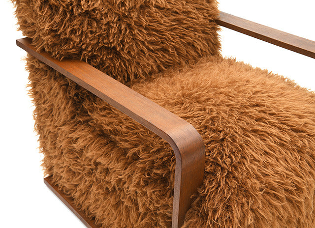 Elardo Accent Chair, Camel Brown - view 2