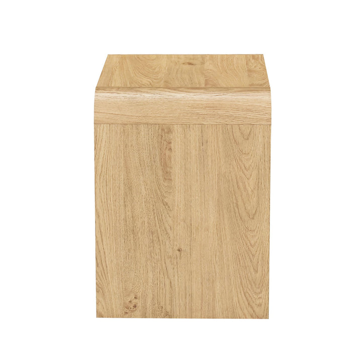 Mara One Drawer End Table / Bedside Table-Natural