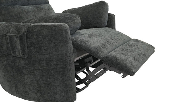 Rogers Power Recliner, Charcoal Gray - view 11
