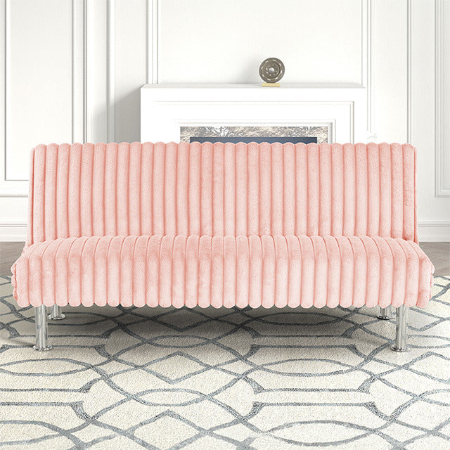 Hinwil Futon Sofa Bed, Pink - view 3