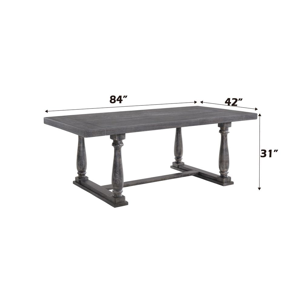 Bernard Dining Table – dimensions diagram