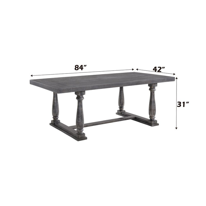 Bernard Dining Table – dimensions diagram