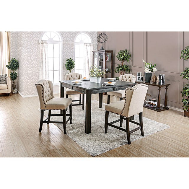 Sania Counter Ht. Table, Antique Black - view 2