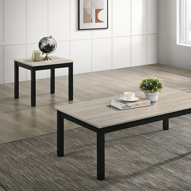 Findlay 3 Pc. Table Set, Light Gray - view 2