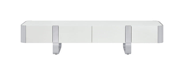 Larvik Tv Stand White W/ Silver Frame - view 2