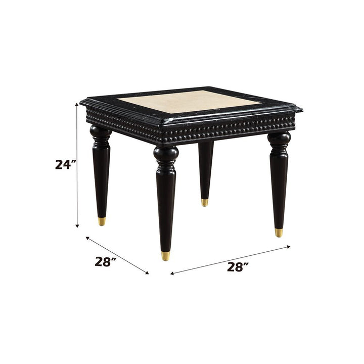 Tayden End Table W/Marble Top – dimensions diagram
