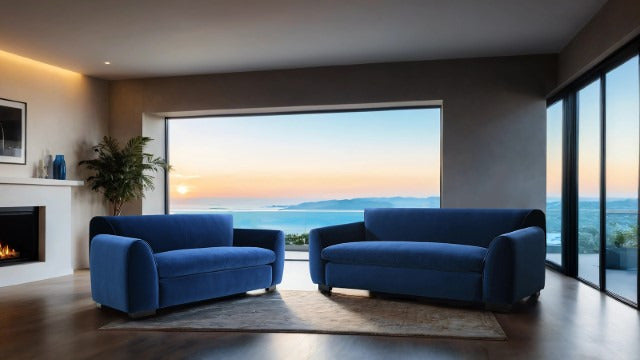 Severo Loveseat, Royal Blue - view 3