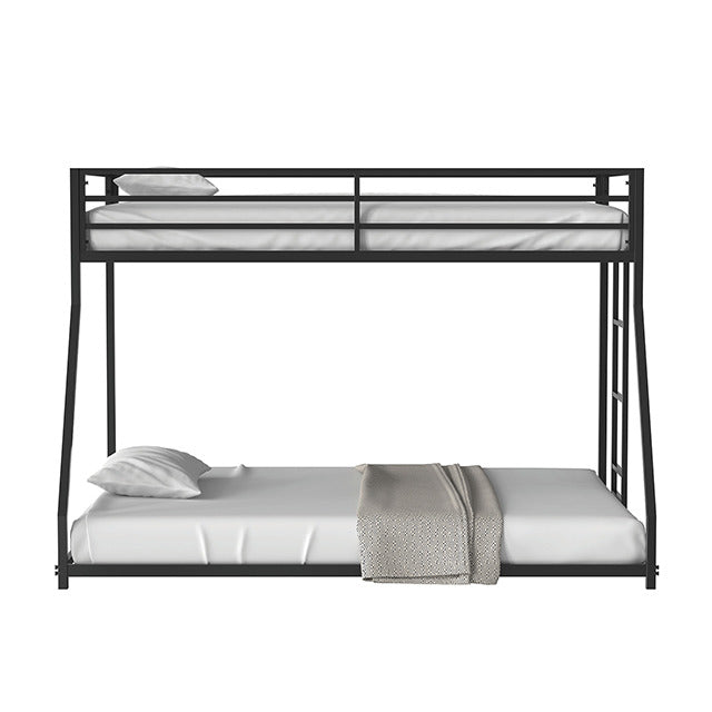 Rothwell Twin/Full Metal Bunk Bed, Matte Black - view 4