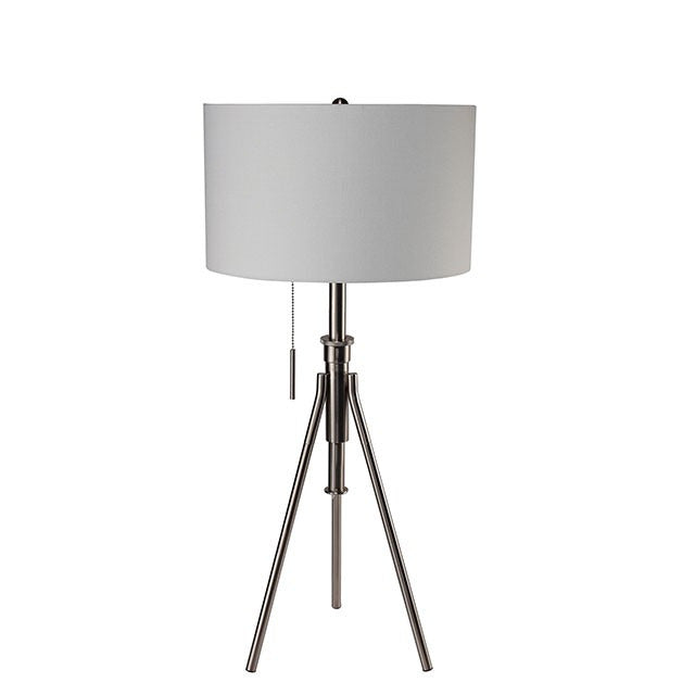 Zaya Table Lamp, Brushed Steel