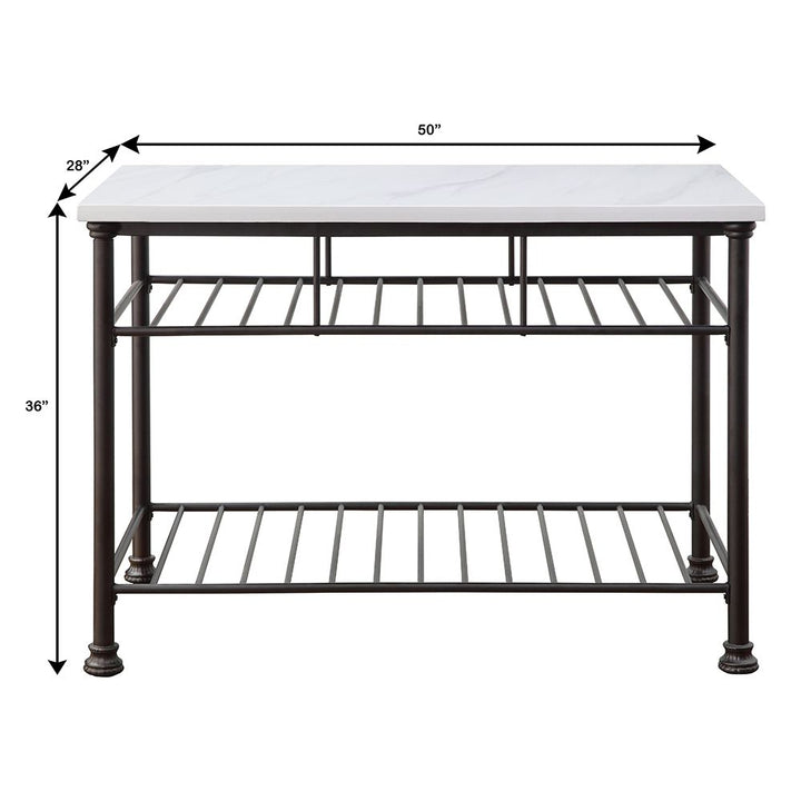 Freyja Kitchen Island – line drawing
