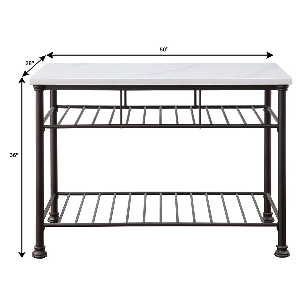 Freyja Kitchen Island – line drawing