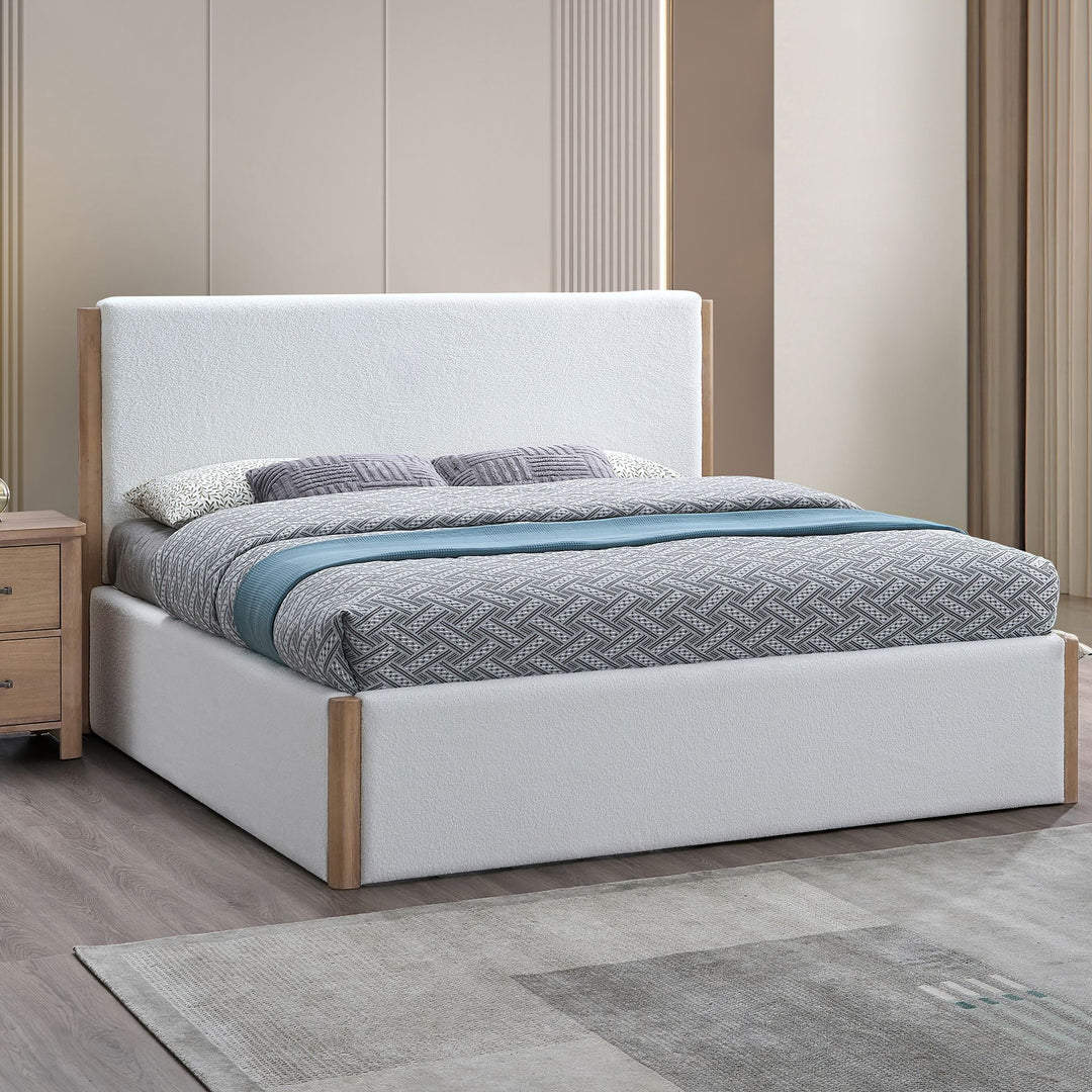 Anika 6/0 WK Upholstered Side Rails-White