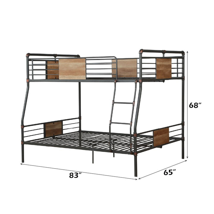 Brantley Full XL/Queen Bunk Bed – dimensions diagram