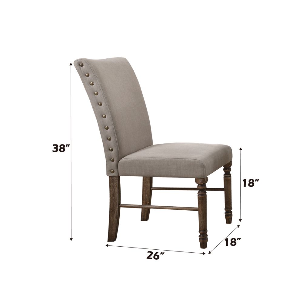 Leventis Side Chair (Set-2) – dimensions diagram