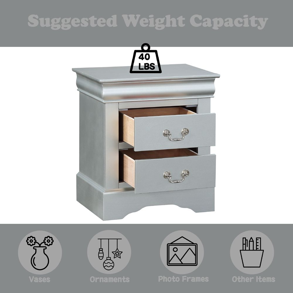 Louis Philippe Nightstand – features callout