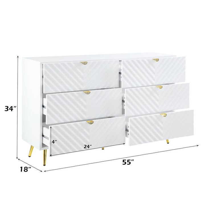 Gaines Dresser – dimensions diagram