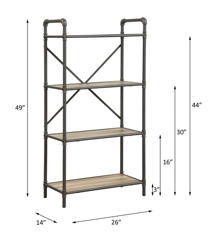 Itzel Bookshelf – line drawing