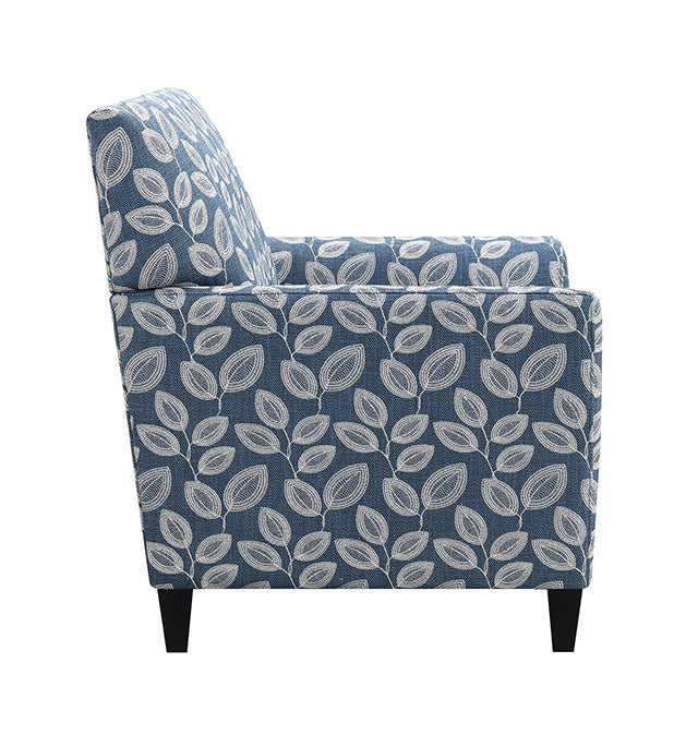 Ivey Acent Chair, Botanical Blue/Egret White - view 3