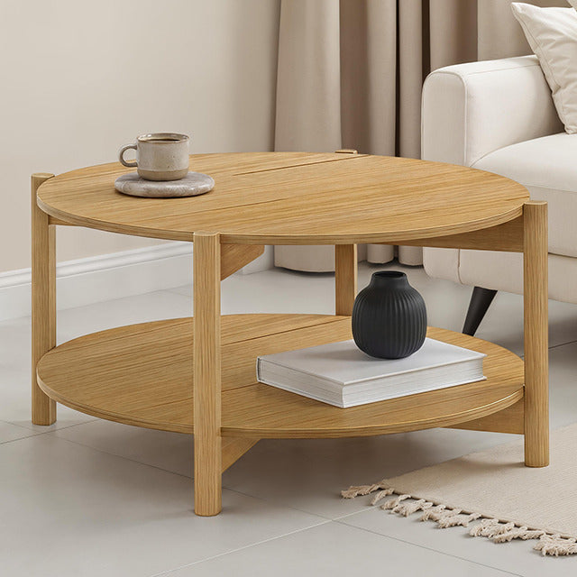 Hyde Round Coffee Table, Natural - view 2