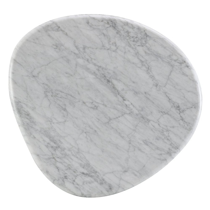 Haidar End Table with Natural Marble