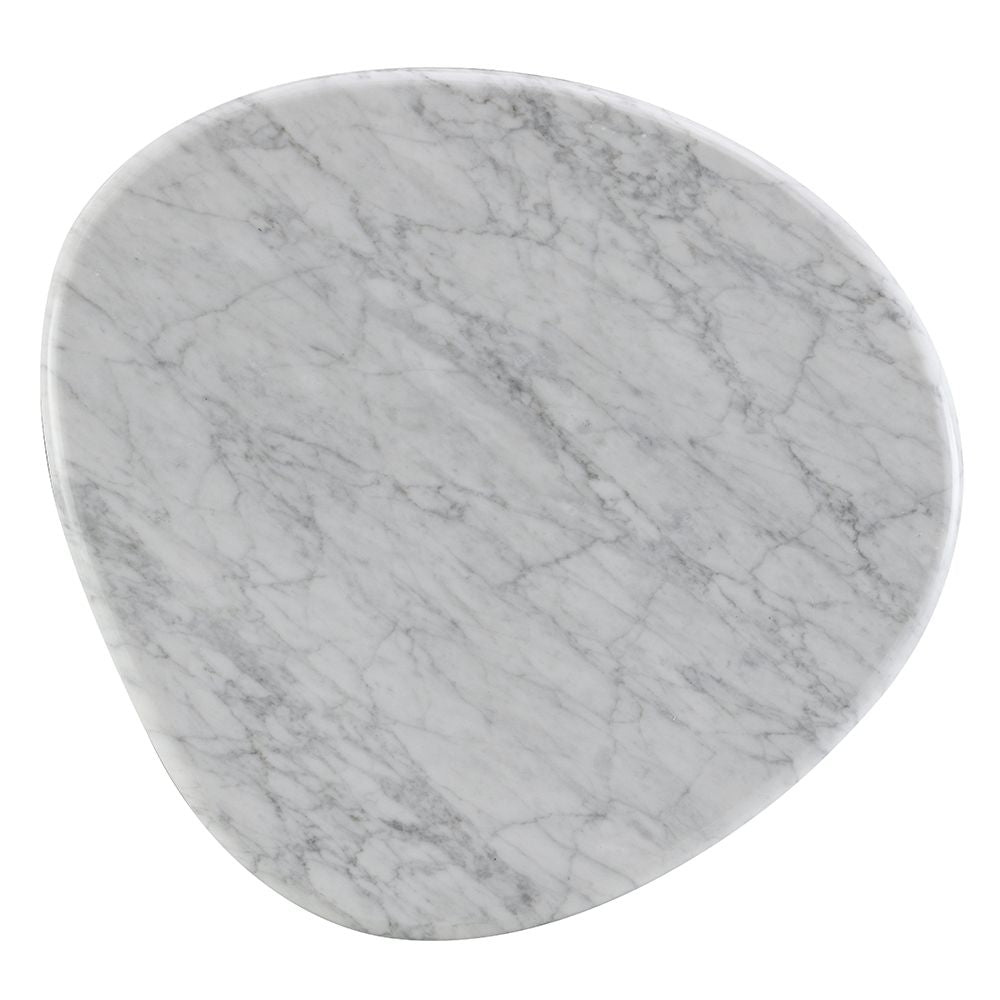 Haidar End Table with Natural Marble