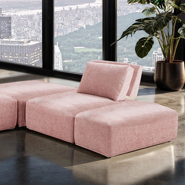 Stavanger L-Sectional, Pink