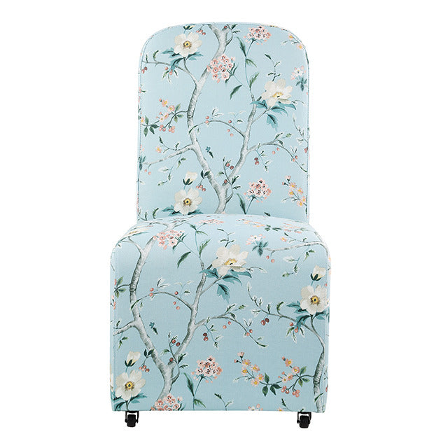 Canterbury Dining Chair, Chinoiserie Pale Blue/Peach - view 2