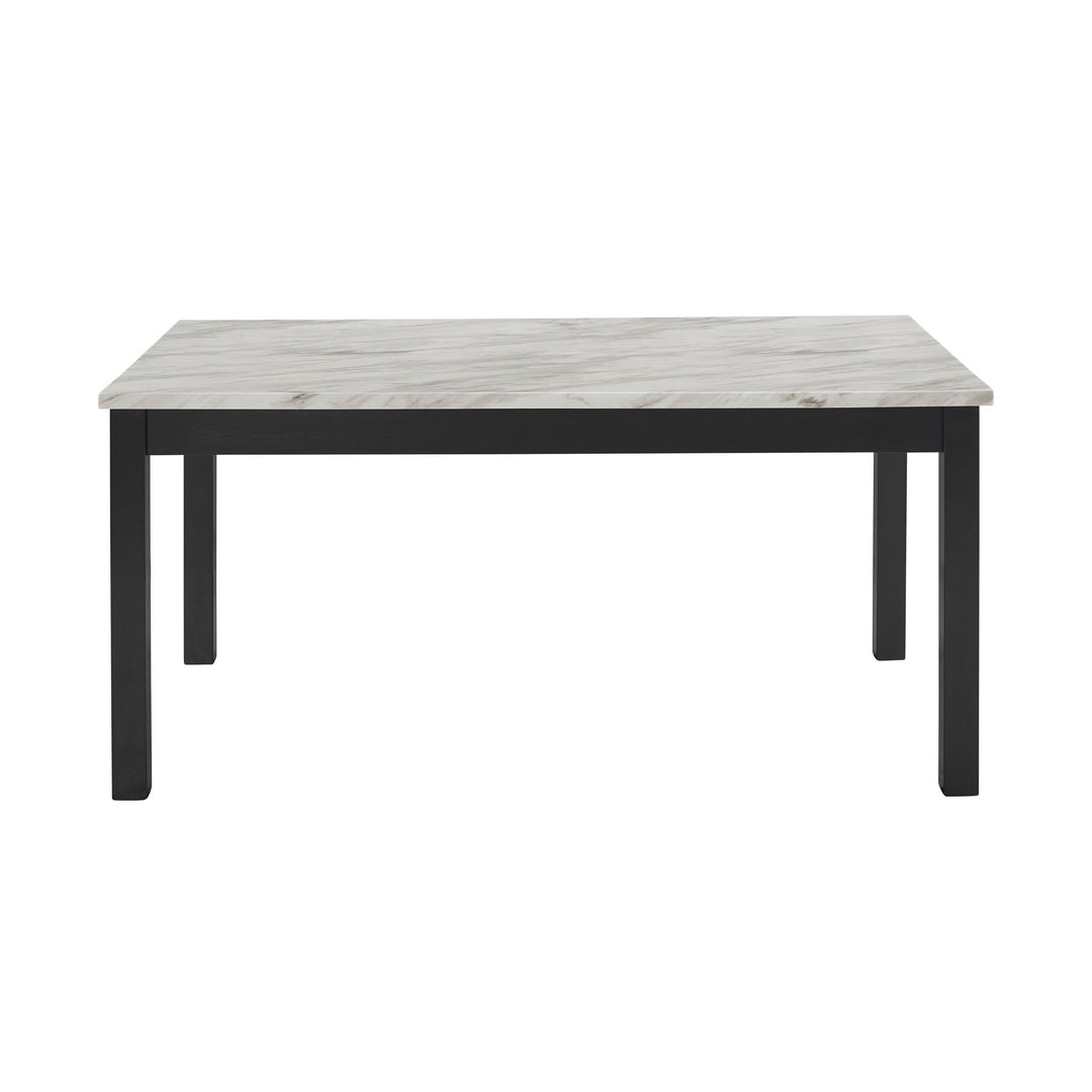 Celeste 64" Dining Table-Espresso/faux Marble