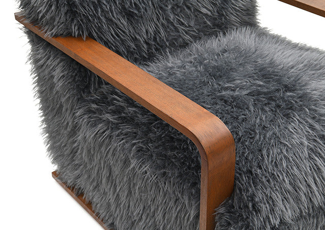 Elardo Accent Chair, Charcoal Gray - view 2