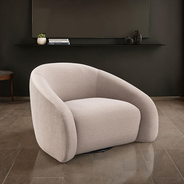 Kyria Swivel Chair, Brown - view 6